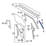 Genuine Ford Door Window Glass Surround Channel Bracket M2DZ-78214A63-A. Fixed Price $28.14.