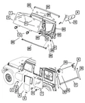 Oem New Mopar 2007-2018 Jeep Wrangler Jk Rear Door Glass Lh 55395735AA. Fixed Price $269.28.
