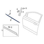 Ford Escape 2013-2019 CJ5Z7821452E Front Right Door Belt Molding. Fixed Price $157.35.