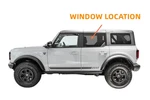 Fits 2021-2025 Ford Bronco 4-DOOR Driver Left Side Rear Window Glass. Fixed Price $182.00.