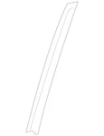 Genuine Mercedes-benz Window Divider 213-730-04-19. Fixed Price $72.80.