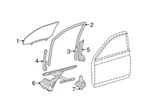 2005-2012 Toyota Avalon Front Door Run Chanel Driver Side Lh Oem 68151-AC031. Fixed Price $32.00.