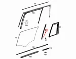 Mercedes-benz Gle C292 Rear Right Window Divider, A2927300219. Fixed Price $99.59.