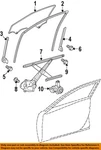 Toyota Oem 07-11 Camry Front Door Glass Hardware-run Channel 6815106030. Fixed Price $110.76.