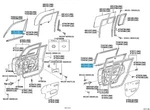 Toyota Scion Xb NCP31 04-06 Genuine Fr & Door Glass W/strip Outer Rh Lh Set. Fixed Price $327.87.