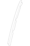 Genuine Mercedes-benz Window Divider 253-730-02-19. Fixed Price $62.33.