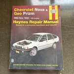 Haynes 24060 (1642) Repair Manual Chevrolet Nova & Geo Prizm 1985-1992. Fixed Price $11.00.