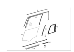 Genuine Mercedes-benz Window Divider 292-730-01-19. Fixed Price $56.79.