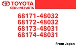 Toyota Lexus Genuine Door Glass Weatherstrip Rear & Front Left Right Oem. Fixed Price $193.99.
