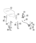 Genuine Mopar Front Door Glass Channel Left 68259240AA. Fixed Price $42.23.
