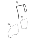 Genuine Mopar Rear Door Glass Run Weatherstrip Right 68434556AH. Fixed Price $95.26.