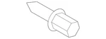 Genuine Mitsubishi Belt Molding Screw MF453256. Fixed Price $7.89.