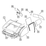For Chrysler Aspen 2007-2009 55028214 Windshield Spacer. Fixed Price $12.12.