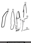 23-24 Dodge Hornet Left Front Door Glass Run Weatherstrip Factory Mopar New Oem. Fixed Price $197.44.
