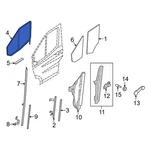 Ford TRANSIT-250 2015-2026 EK4Z6121596D Front Right Window Channel. Fixed Price $262.27.