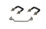 Kentrol 30439 Polished Silver Windshield Tie Down Kit 87-95 Wrangler Tj. Fixed Price $17.99.