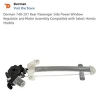 Dorman 748-281 Window Regulator Rear Right Fits Honda Accord 72710TVAA01. Fixed Price $110.00.