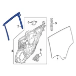 For Dodge Hornet 2023-2024 68607083AA Front Right Window Channel. Fixed Price $225.55.