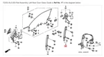 Acura Honda Genuine Oem Nsx Rail Assembly, Left Rear Door Glass Guide. Fixed Price $373.78.