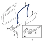 Ford F-250 Super Duty 2008-2016 CC3Z2521597B Front Left Window Channel. Fixed Price $193.64.