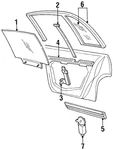Genuine Gm Window Frame 25651919. Fixed Price $136.73.