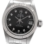Tudor Princess Date 92514 Wg Bezel 10P Black Dial Automatic Ladies Watch 950623. Fixed Price $1358.30.