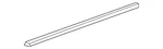 Genuine Volkswagen Belt Molding 5C6-837-476-C-3Q7. Fixed Price $188.39.
