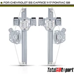 2X Power Window Regulator For Chevrolet Caprice 11-17 Ss Pontiac G8 Rear Lh & Rh. Fixed Price $97.98.